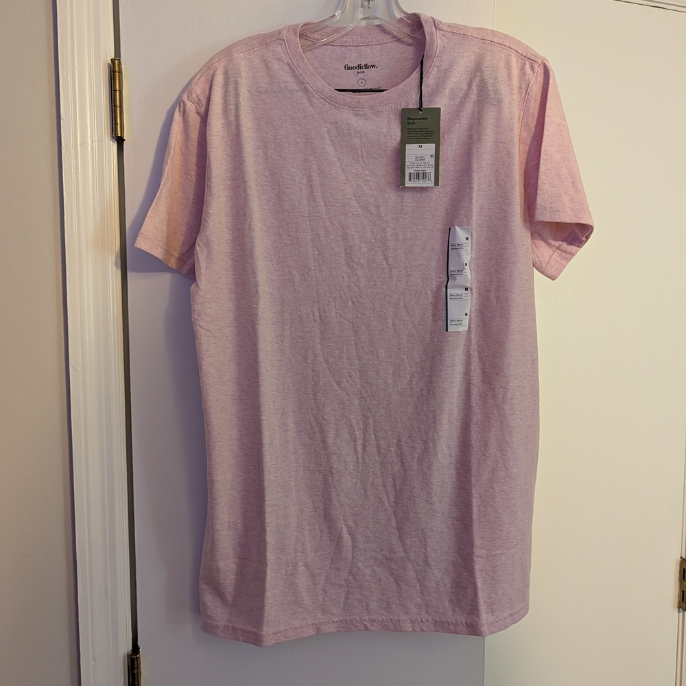Goodfellow & Co Short-Sleeve Crewneck Tee in Pale Mixed Pink